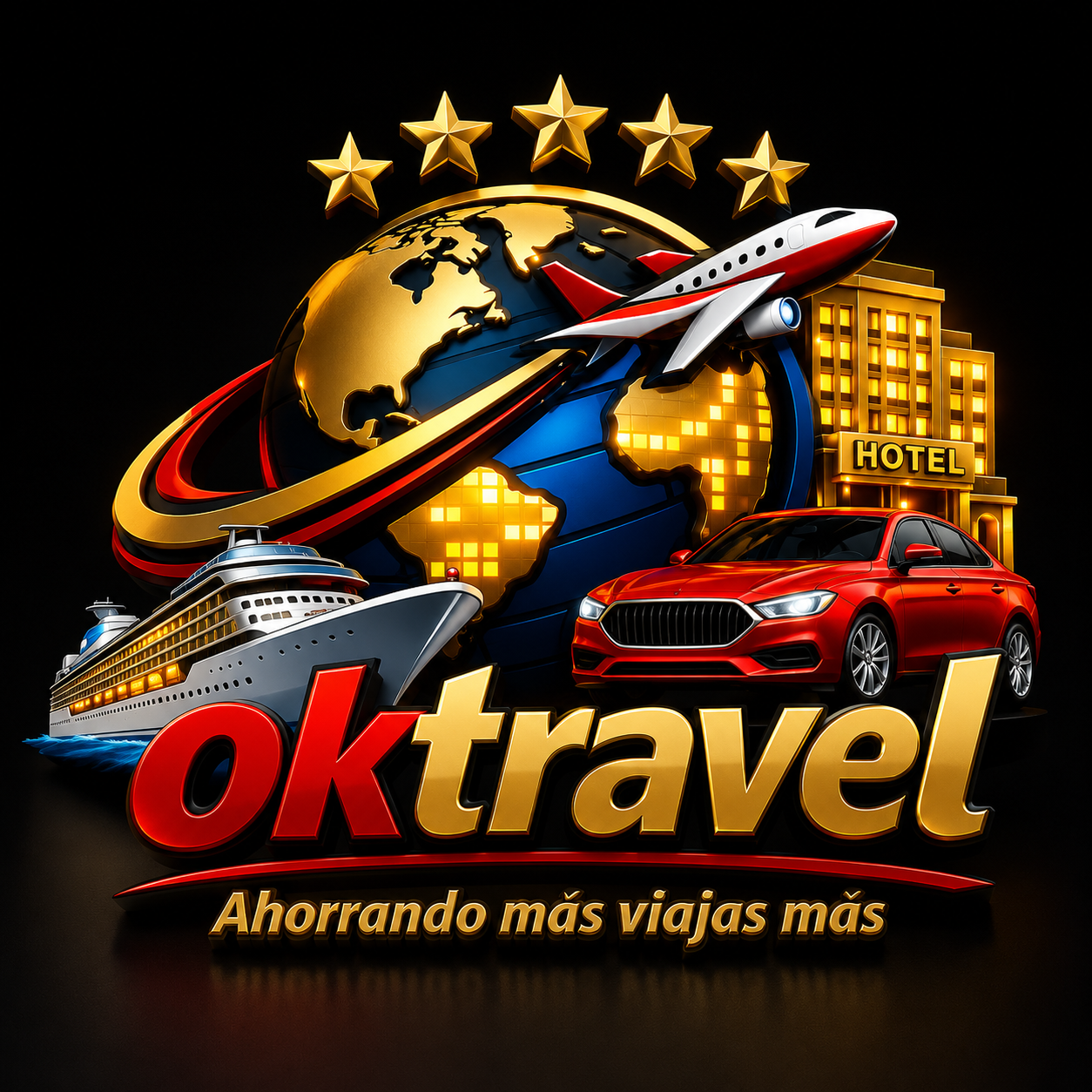 Logo 3D OKtravel
